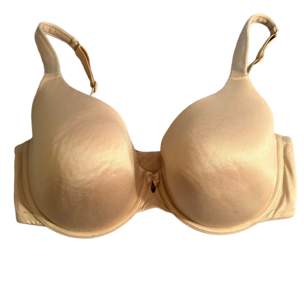 Cacique 38DDD Lightly Lined T-Shirt Women's Bra Cream/Tan